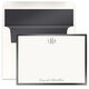 Metallic Border Monogram with Name Flat Note Cards Image 2 of 6